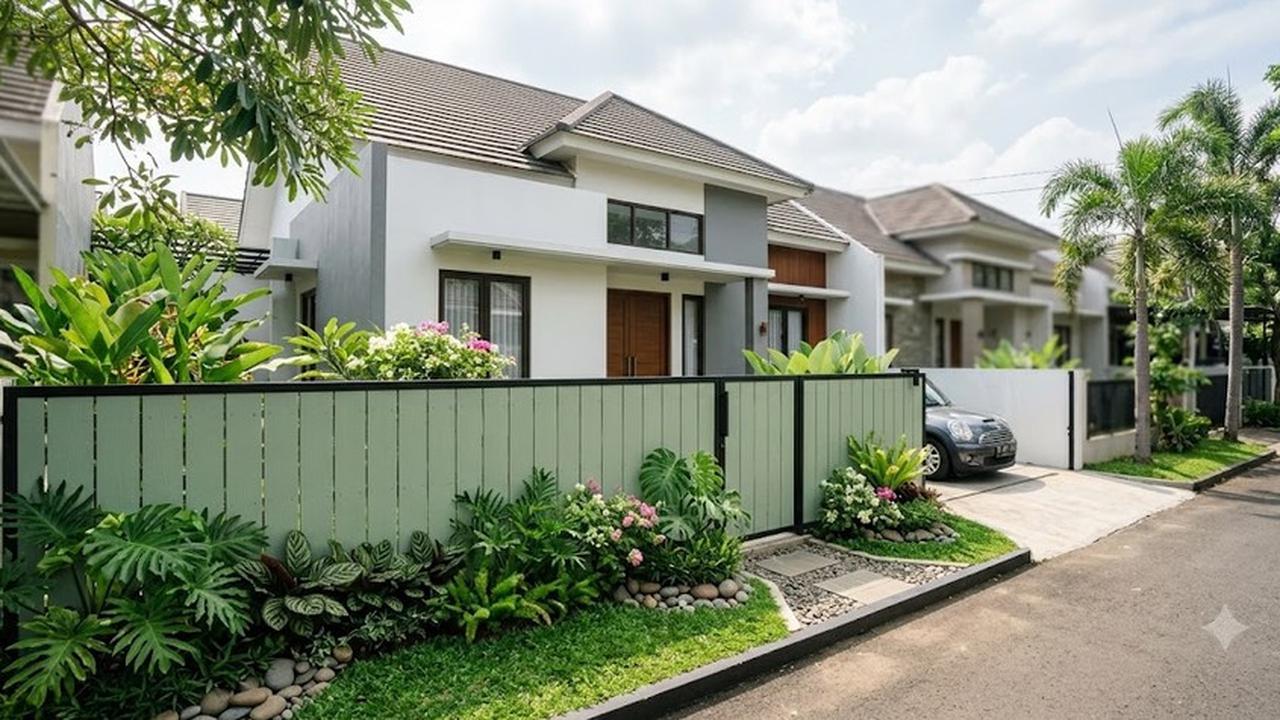 8 Warna Cat Pagar yang Bikin Rumah Terasa Sejuk, Tampilan Makin Estetik dan Nyaman