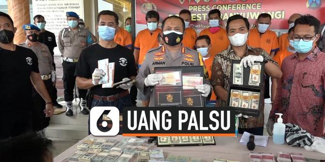 VIDEO: Rekaman Penangkapan Sindikat Uang Palsu Antar Provinsi