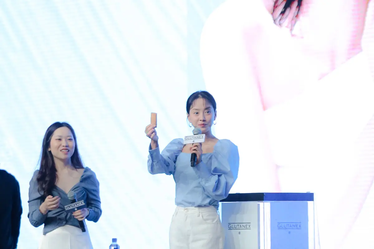 Song Ji Hyo temui penggemar di Jakarta, Sabtu (27/5/2023).