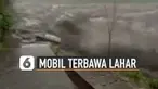 Beredar video sebuah mobil terbawa arus saat lahar dingin. Beruntung pengemudi mobil itu dinyatakan selamat.