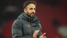 Manajer Manchester United, Ruben Amorim, seusai laga Liga Inggris melawan West Ham di Old Trafford, Jumat, 5 Desember 2025. (AP Photo/Ian Hodgson)