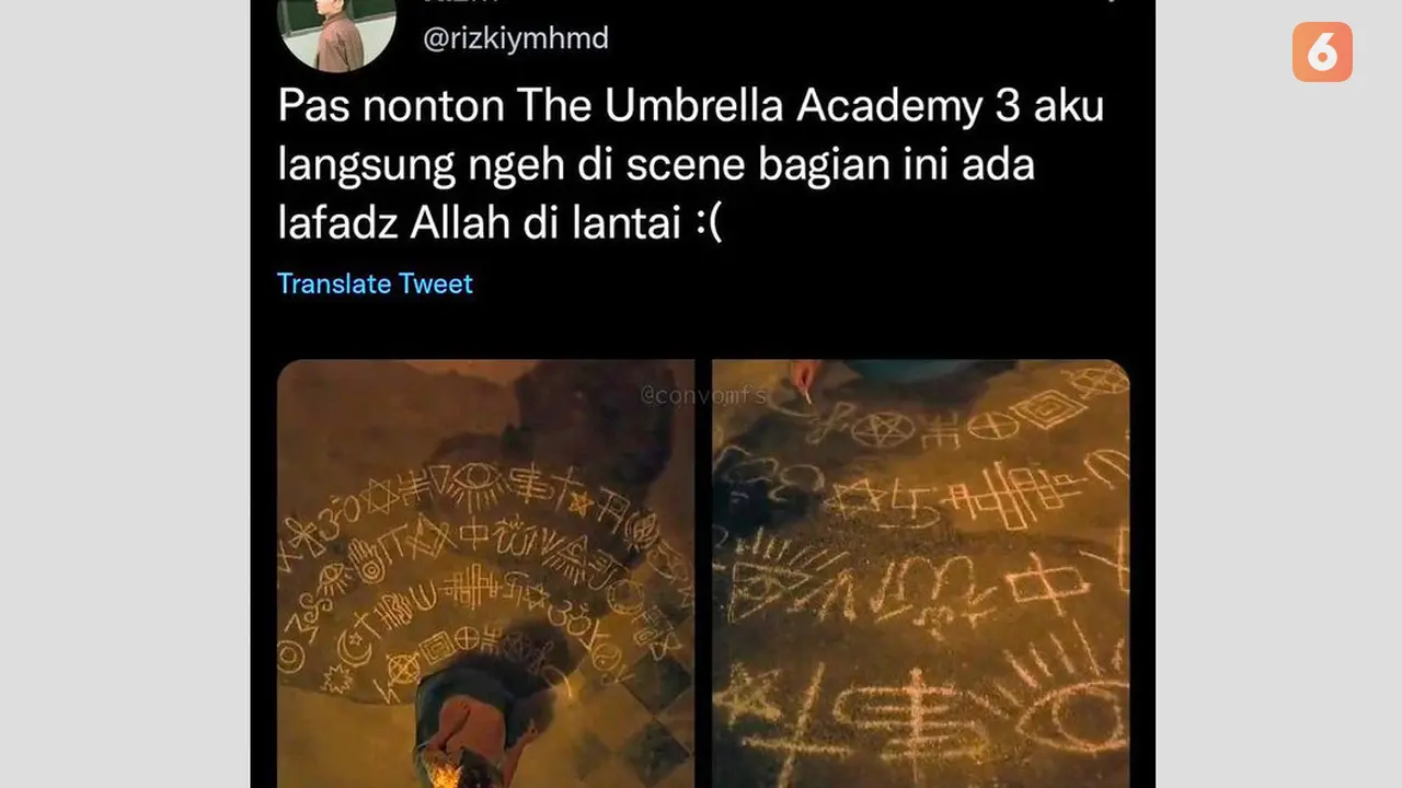 Tweet viral lafaz Allah di The Umbrella Academy 3 (istimewa)