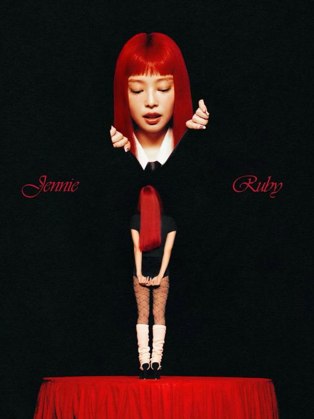 Tampilan Menyala Jennie BLACKPINK dengan Rambut Merah di Debut Album Solo