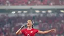 Setelah Raisa, kini giliran Yura Yunita yang meriahkan selebrasi kemenangan Timnas Indonesia vs Arab [@yurayunita]