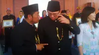 Ahok bersama Haji Lulung. (Liputan6.com/Silvanus Alvin)