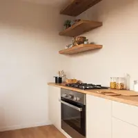 Ilustrasi tren warna cat dapur minimalis 2025. Foto: Ilustrasi AI/Depositphotos.com