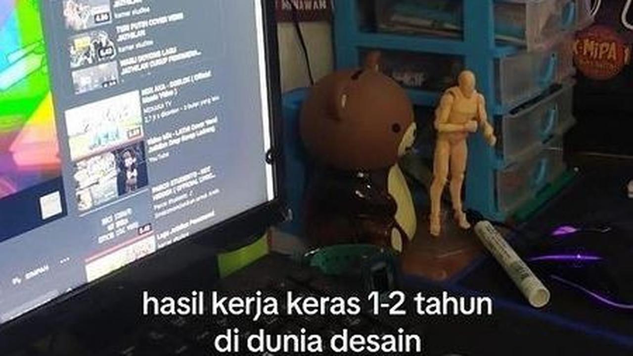 Dua tahun menjadi desainer, ia pun mulai bisa mengupgrade peralatan.
