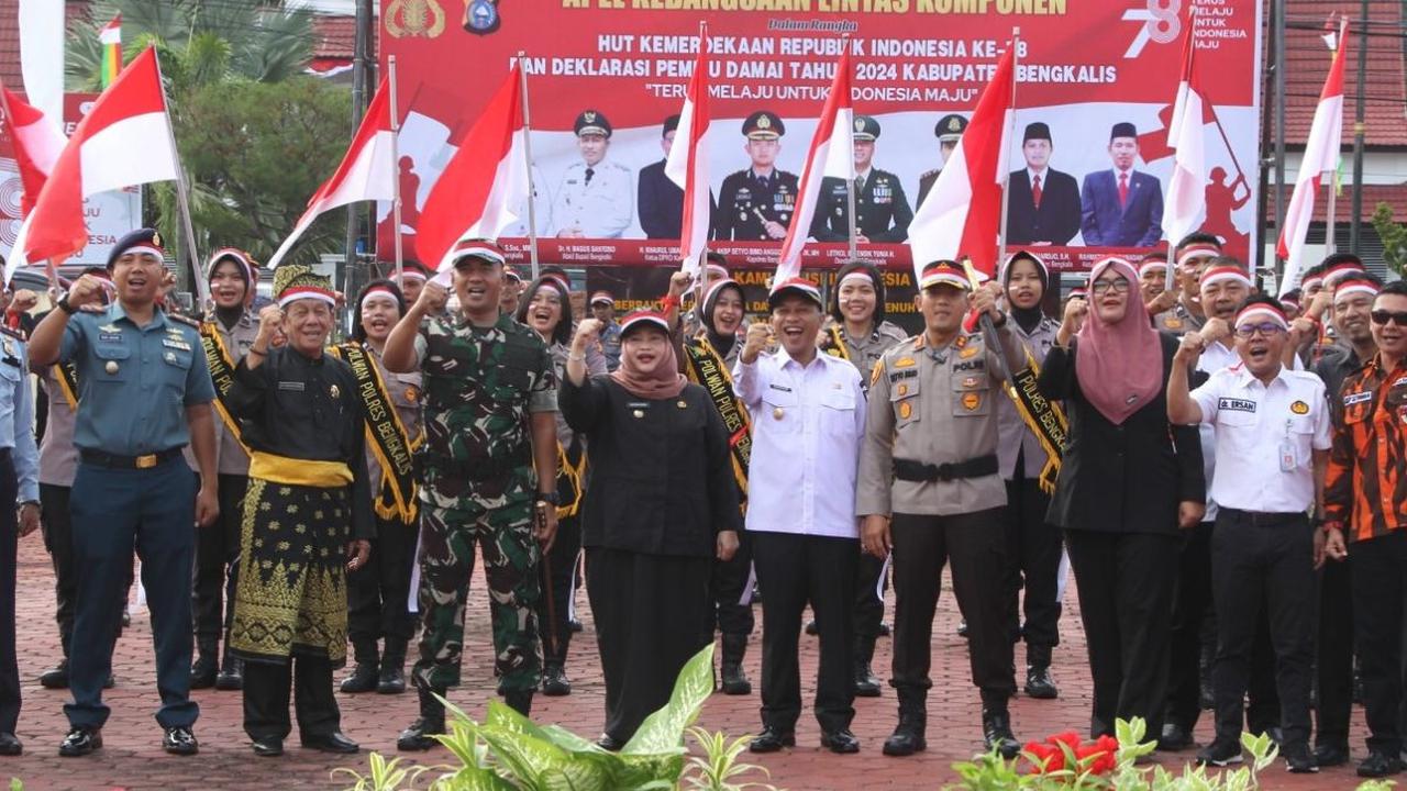 Kapolres Bengkalis AKBP Setyo Bimo Anggoro mengatakan penyelesaian penanganan perkara dugaan tindak pidana penghinaan simbol negara itu diselesaikan dengan restorative justice.