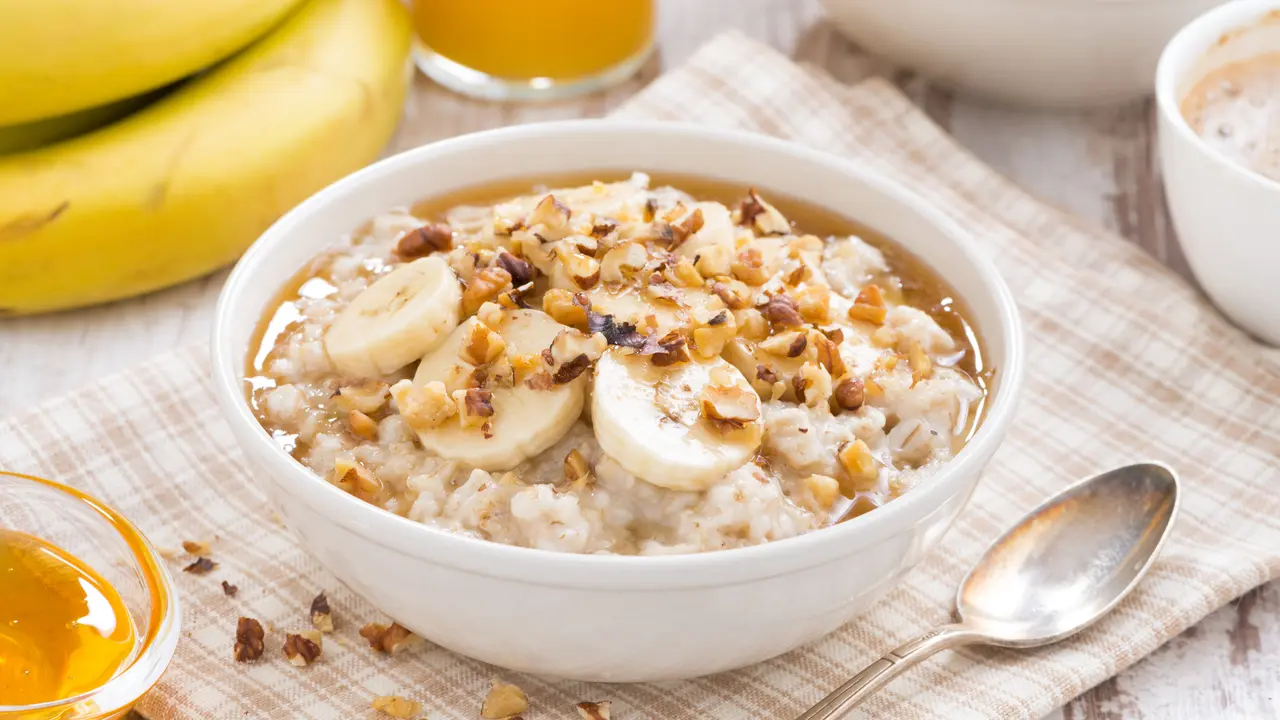 oats oatmeal pisang susu
