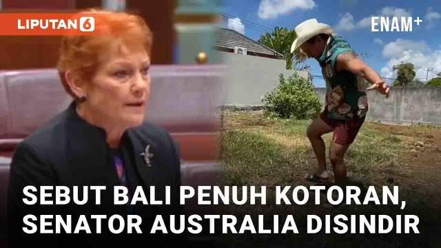 Seorang senator Australia, Pauline Hanson disorot usai mengomentari kondisi Bali. Hanson menyebut Bali penuh kotoran sapi yang berkeliaran hingga terinjak-injak orang. Kotoran itu dibawa warganya saat kembali ke Australia. Komentar tersebut disindir ...