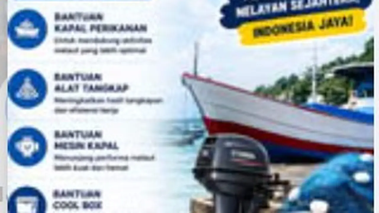 Cek Fakta Liputan6.com menemukan klaim link pendaftaran bantuan perikanan di media sosial