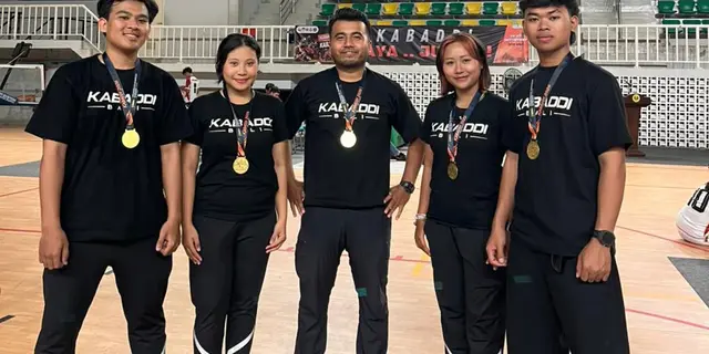 Tim Kabaddi Bali Borong 4 Emas di Kejurnas 2026, Atlet Klungkung Sumbang Tiga