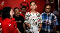 Putra Presiden Jokowi, Gibran Rakabuming Raka telah sah menjadi anggota PDI-P, Senin (23/9).(Liputan6.comFajar Abrori)