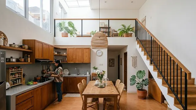 7 Inspirasi Desain Void Rumah Kecil, Trik Bikin Hunian Mungil Terasa Lega dan Sejuk