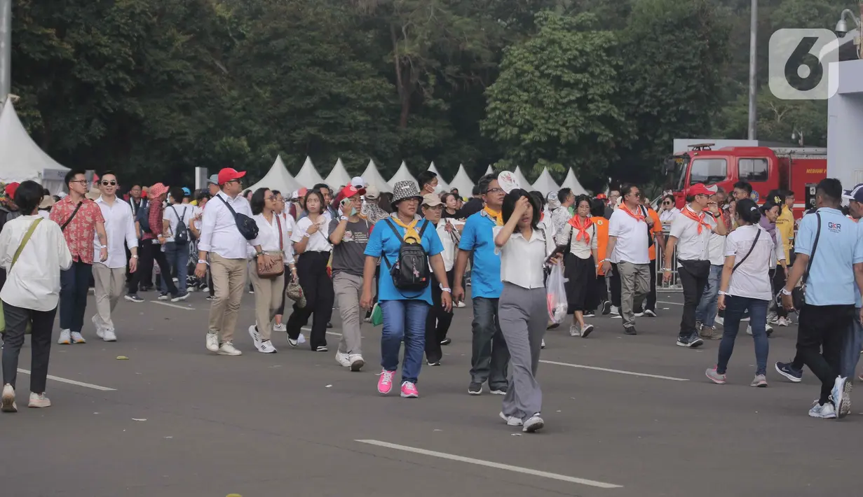 Kegiatan Misa Agung di kawasan Gelora Bung Karno menjadi agenda terakhir Paus Fransiskus dalam lawatannya di Indonesia. (Liputan6.com/Herman Zakharia)