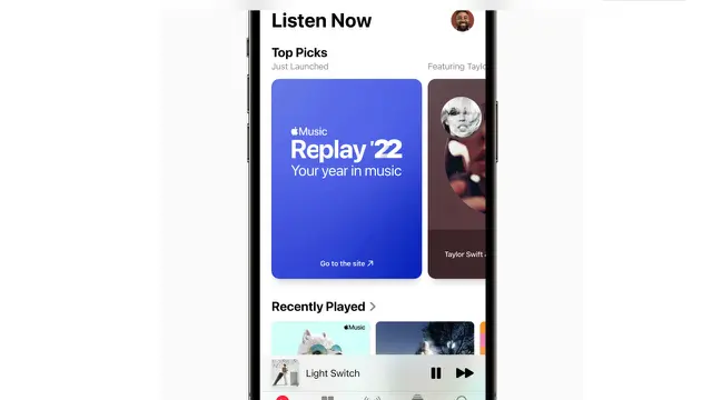 Ilustrasi Apple Music Replay