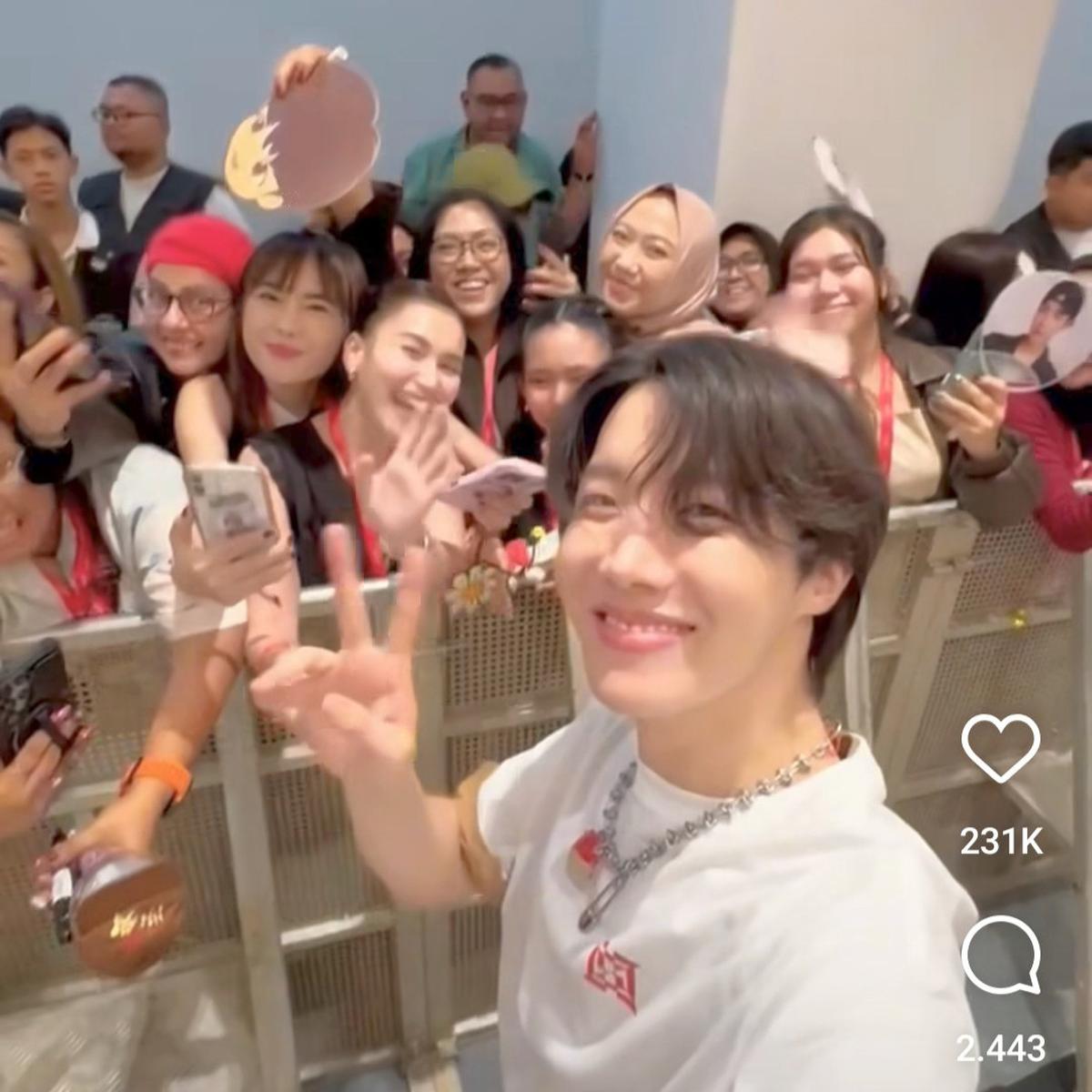 Detik-detik Bilqis Putri Ayu Ting Ting Bertemu J-Hope BTS, Nangis Bisa Ikut Send Off di Konser Jakarta