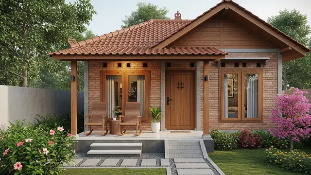Desain Rumah Sederhana Rp50 Juta di Desa yang Nyaman untuk Lansia/Gemini AI