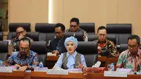 Dirut Pertamina, Nicke Widyawati saat Rapat Dengar Pendapat (RDP) dengan Komisi VII DPR RI, Selasa (21/11/2023). (Foto: Istimewa)