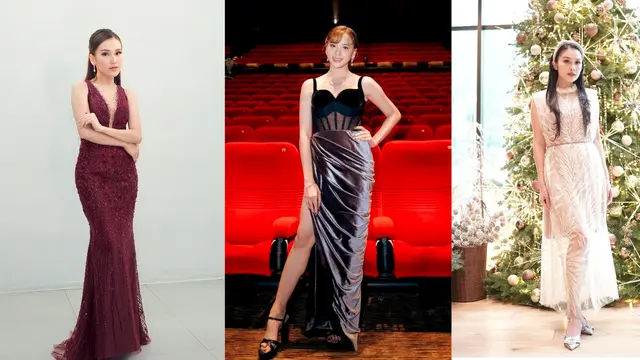 6 Inspirasi Model Baju Pesta Glamor-Princess, dari Ayu Ting Ting, Zee JKT48, hingga Sandra Dewi