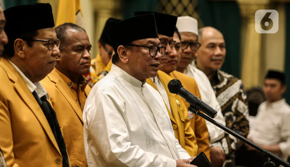 Oesman juga mengatakan Ganjar Pranowo juga merupakan sosok yang didukung oleh Presiden Jokowi.  (Liputan6.com/Johan Tallo)