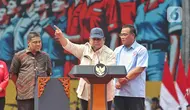 Terakhir kali Presiden RI menghadiri aksi hari buruh terjadi tepat 60 tahun lalu pada perayaan hari buruh tahun 1965 yang dihadiri oleh Presiden Soekarno. (Liputan6.com/Angga Yuniar)