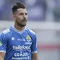 Striker Persib Bandung, Jonathan Bauman, saat melawan Arema FC pada laga Liga 1 di Stadion GBLA, Jawa Barat, Kamis (13/9/2018). Persib menang 2-0 atas Arema FC. (Bola.com/M Iqbal Ichsan)