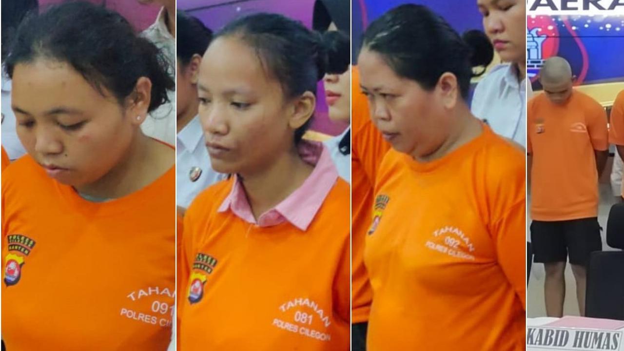 Tampang Tiga Wanita Sadis Pembunuh Bocah Aqila yang Wajahnya Dilakban & Dibuang di Pantai Cilegon