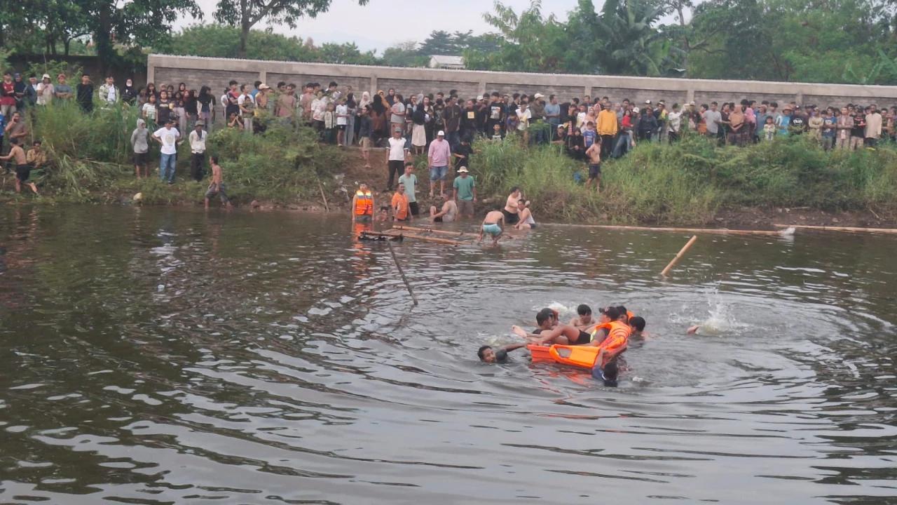 Dua Pelajar SMP Tewas Tenggelam di Sungai Citarik Bandung