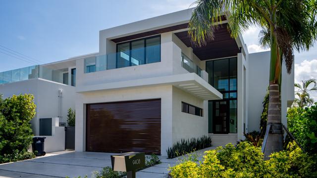 Ilustrasi rumah minimalis.