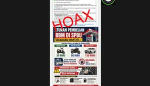 Cek Fakta: Hoaks Pertamina Berlakukan Aturan Baru Pembatasan Pembelian BBM