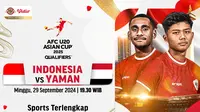 Siaran Langsung AFC U20 Asian Cup Qualifiers: Indonesia U20 vs Yaman U20 di Vidio Akhir Pekan Ini