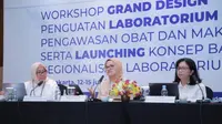 Kepala BPOM RI Penny K. Lukito menghadiri Workshop Grand Design Penguatan Laboratorium Pengawasan Obat dan Makanan serta Launching Konsep Baru Regionalisasi Laboratorium pada Kamis-Jumat 13 dan 14 Juli 2023. (Dok BPOM RI)