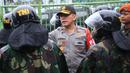 Kapolda Metro Jaya Irjen Pol M Iriawan memberi pengarahan kepada personil gabungan TNI/Polri yang mengamankan aksi 212 di Gedung DPR/MPR, Jakarta Pusat, Selasa (21/2). Sekitar 32.300 personel dikerahkan dalam pengamanan Jakarta hari ini (Dok. Istimewa)