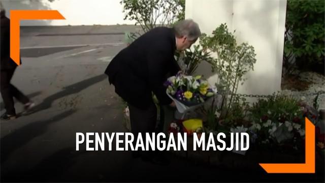 Sekjen PBB Antonio Gutteres mengunjungi 2 masjid di Selandia Baru yang sempat mengalami penyerangan dan menewaskan banyak umat muslim setempat.