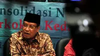 Dalam acara Munas dan Konbes NU, KH Said Aqil juga meminta pada Presiden Jokowi agar tanggal 22 Oktober ditetapkan sebagai Hari Santri Nasional (Liputan6/JohanTallo)
