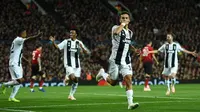 Juventus menghadapi Manchester United pada laga ketiga Grup H Liga Champions, di Old Trafford, Selasa (23/10/2018) malam waktu setempat. (AFP/Oli Scarff)