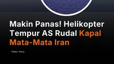 Pasukan Amerika Serikat (AS) menghancurkan sebuah kapal jenis dhow yang diduga terkait dengan Iran di Teluk Oman pada 6 Oktober 2026. Komando Pusat AS (CENTCOM) menuding kapal tersebut melakukan pengintaian dan menargetkan kapal perang Amerika.

Dalam rekaman yang dirilis CENTCOM, helikopter mili...