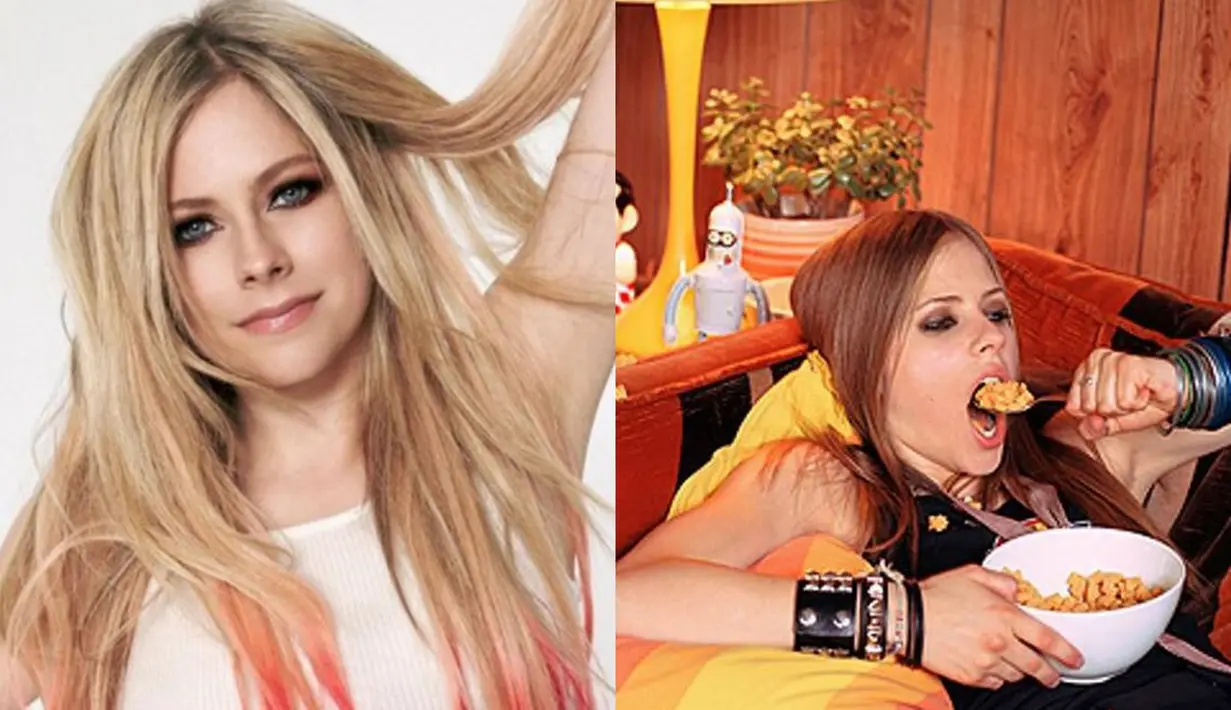 Avril Lavigne juga tak ragu unggah foto saat makan dengan posisi tiduran. Potret Avril saat makan ini menunjukkan sisi tak sempurnanya. Meski begitu, potret Avril saat makan tetap banjir pujian dari warganet. (Liputan6.com/IG/avrillavigne)