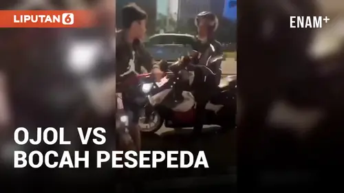 VIDEO: Ojol yang Pukul Bocah di Jalur Sepeda Ditangkap!