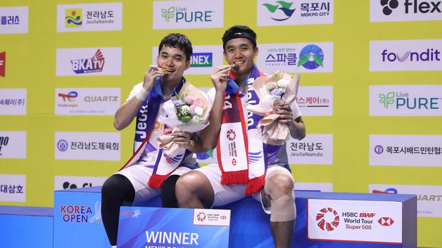 Leo Rolly Carnando/Bagas Maulana - Korea Open 2024 - Bulu Tangkis