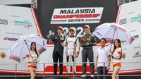 Avila Bahar-Putera Adam Kibarkan Merah Putih di Podium Juara Malaysia Championship Series 2024 Seri 3