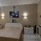 Kamar tidur Paus Yohanes Paulus II di Seminari Tinggi Ritapiret, Kabupaten Sikka, NTT yang saat ini menjadi objek wisata rohani (Liputan6.com/Ola Keda)