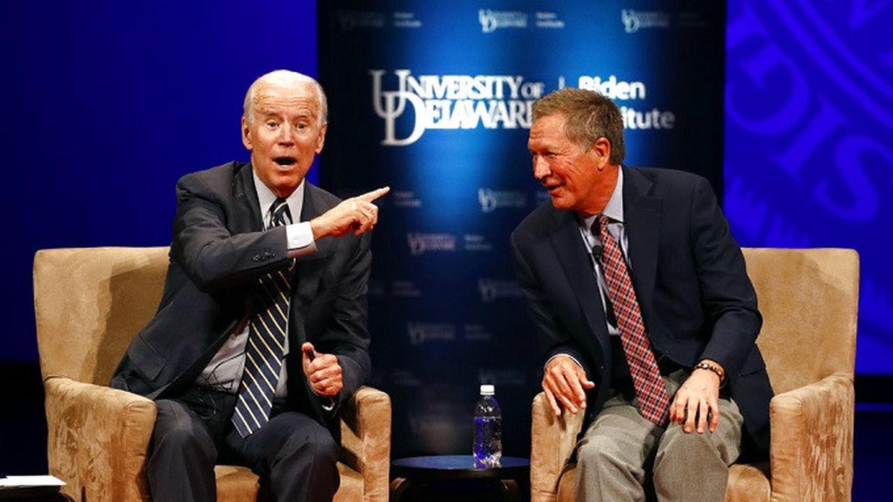 Mantan Wapres AS Joe Biden dan Gubernur Ohio John Kasich