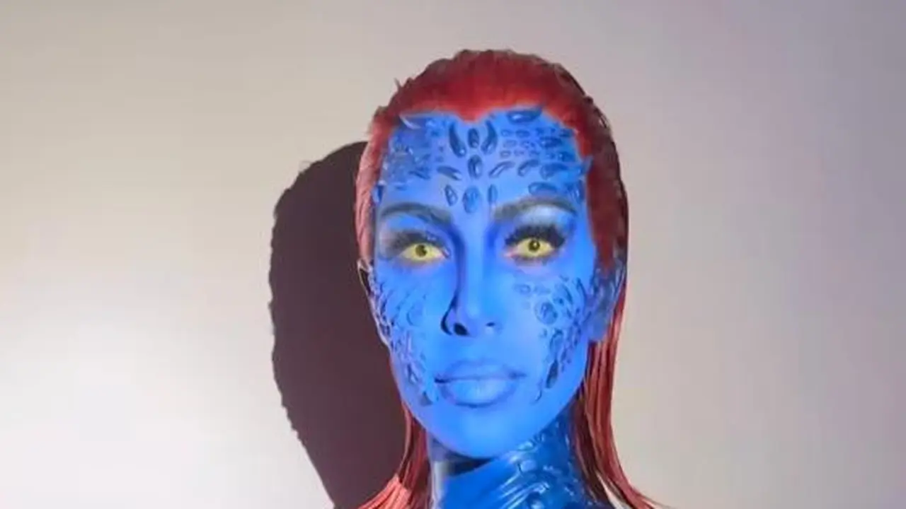 Adu Gaya Anya Geraldine dan Kim Kardashian Sama-sama Jadi Mystique di Momen Halloween
