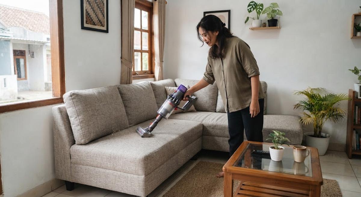 Cara Membersihkan Sofa Kain tanpa Membuatnya Lembap Terlalu Lama, Perhatikan Pengeringan