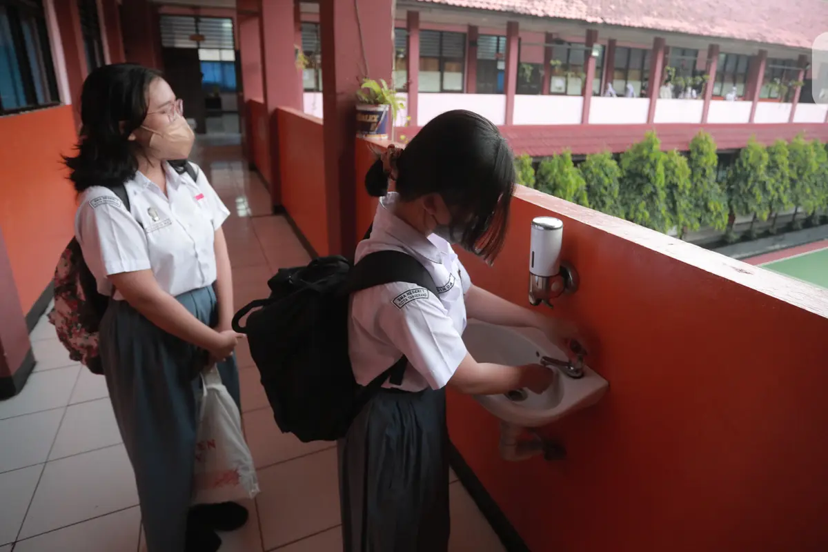 FOTO: Uji Coba Pembelajaran Tatap Muka di Tangerang