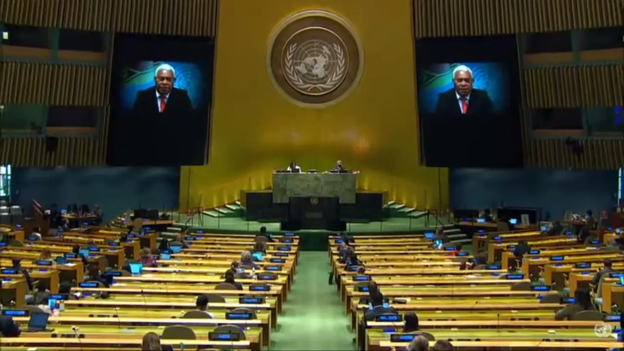 Vanuatu di Sidang Umum PBB ke-75.