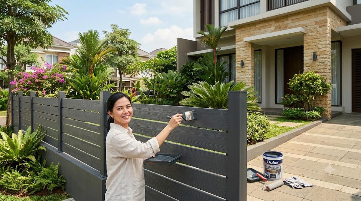 Tips Memilih Cat Pagar Luar Rumah yang Tahan Cuaca Panas dan Debu/AI Generated