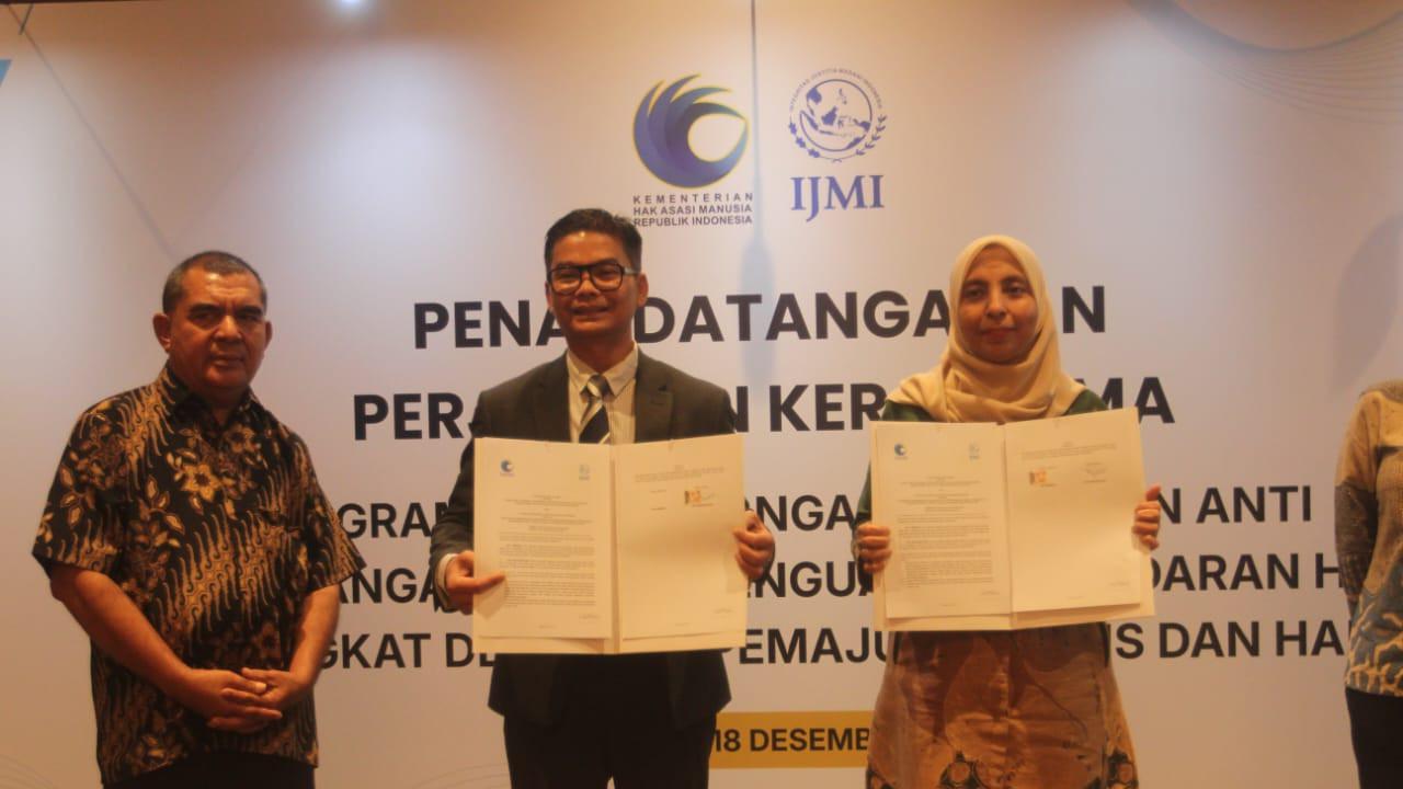 IJMI Gandeng KemenHAM, Perkuat Perlindungan Pekerja RI di Dalam dan Luar Negeri